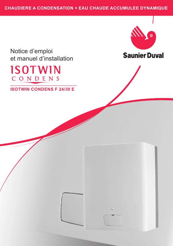 Notice SAUNIER DUVAL ISOTWIN F24E chaudière Trouver une solution à un — free download